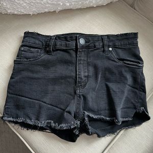 High Rise Boyfriend Denim Shorts